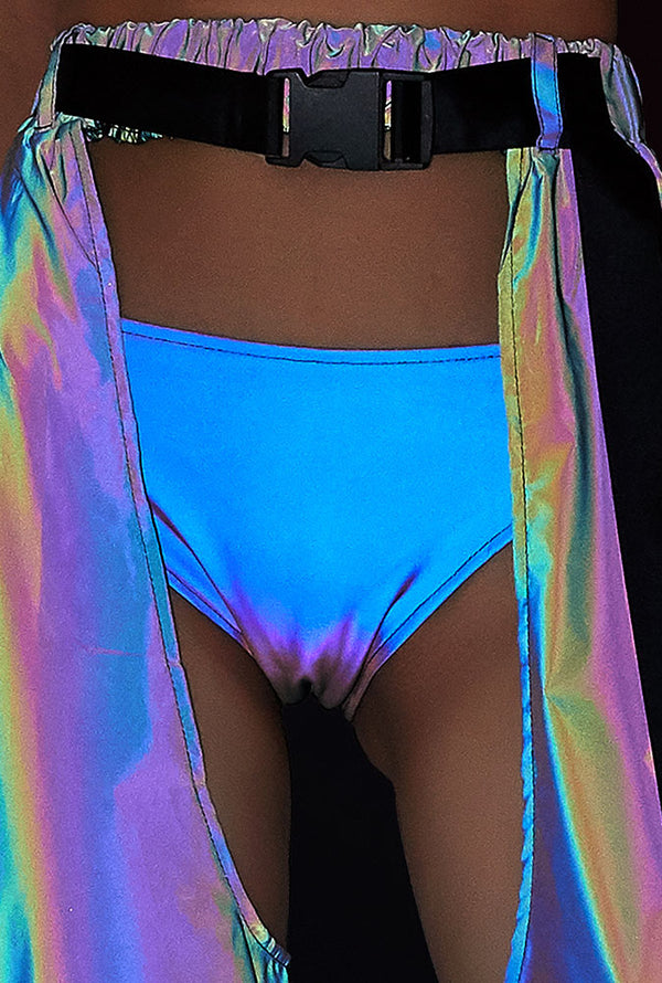 Rainbow Reflective Bikini Bottoms