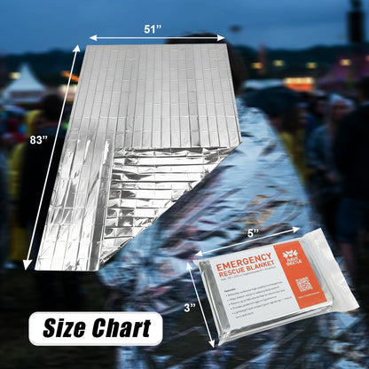 Emergency Thermal Blankets (4-Pack)