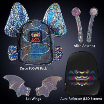 FLOWt Aura Bundle – Bat, Butterfly Wings &amp; Alien Antenna Vibe Pack