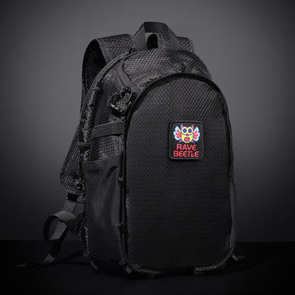 RaveBeetle Elytra Hydration Pack – Festival Backpack with Water Bladder