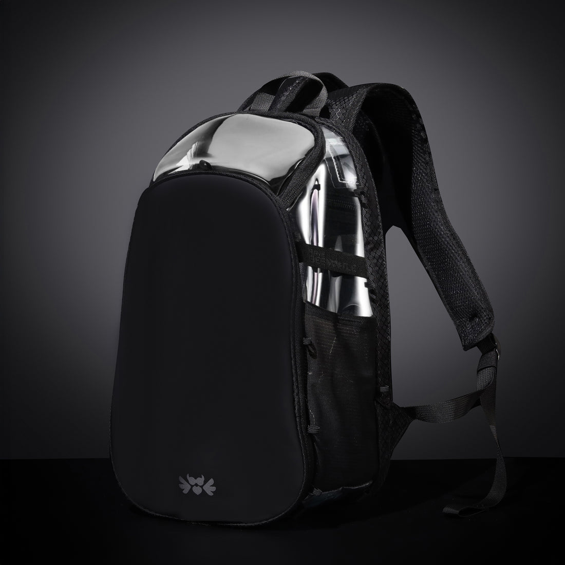 RaveBeetle Elytra Hydration Pack – Festival Backpack with Water Bladder (Clear)