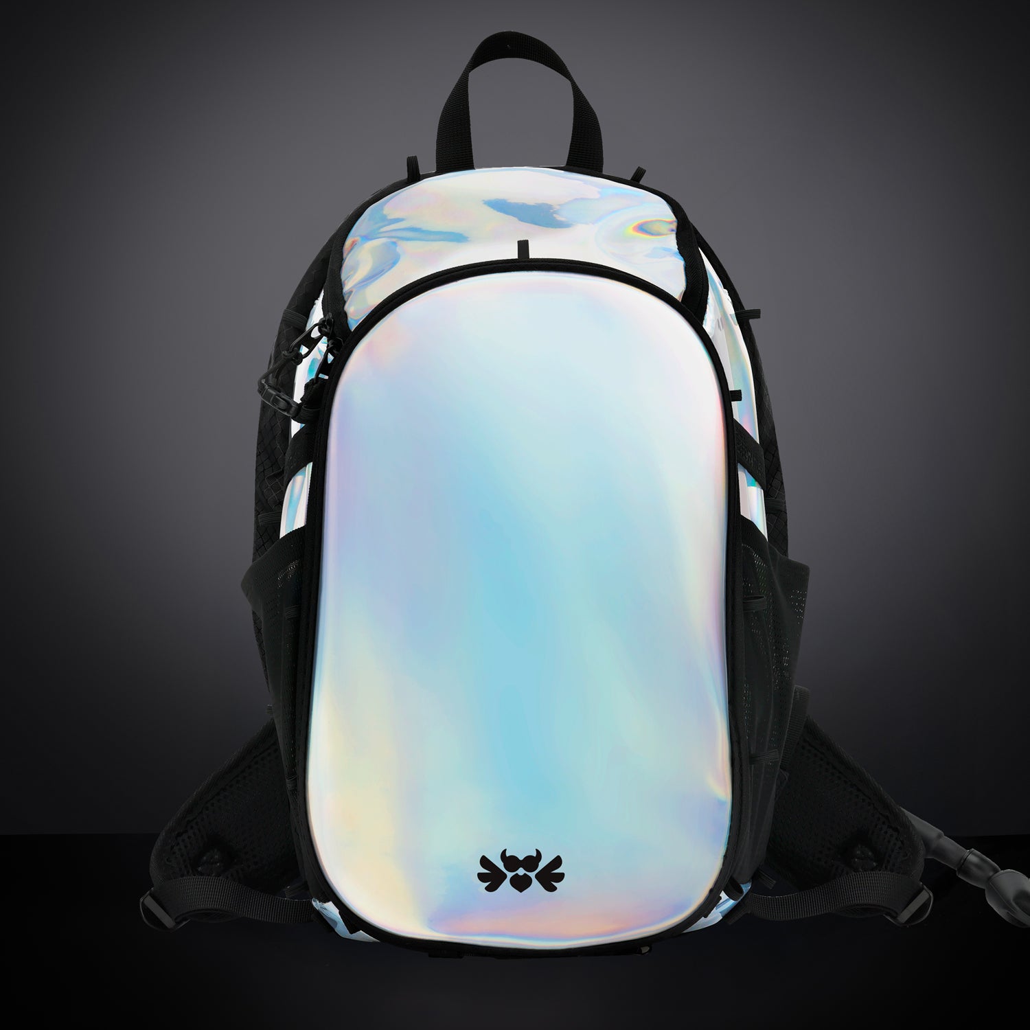 RaveBeetle Elytra Festival Hydration Backpack customizable Rave Hydro Pack light up Silver