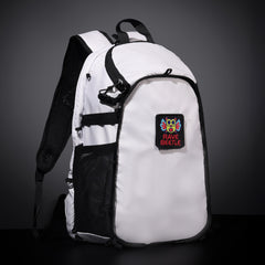 RaveBeetle Elytra Hydration Pack – Festival Backpack with Water Bladder (White)