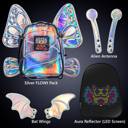 FLOWt Aura Bundle – Bat, Butterfly Wings &amp; Alien Antenna Vibe Pack