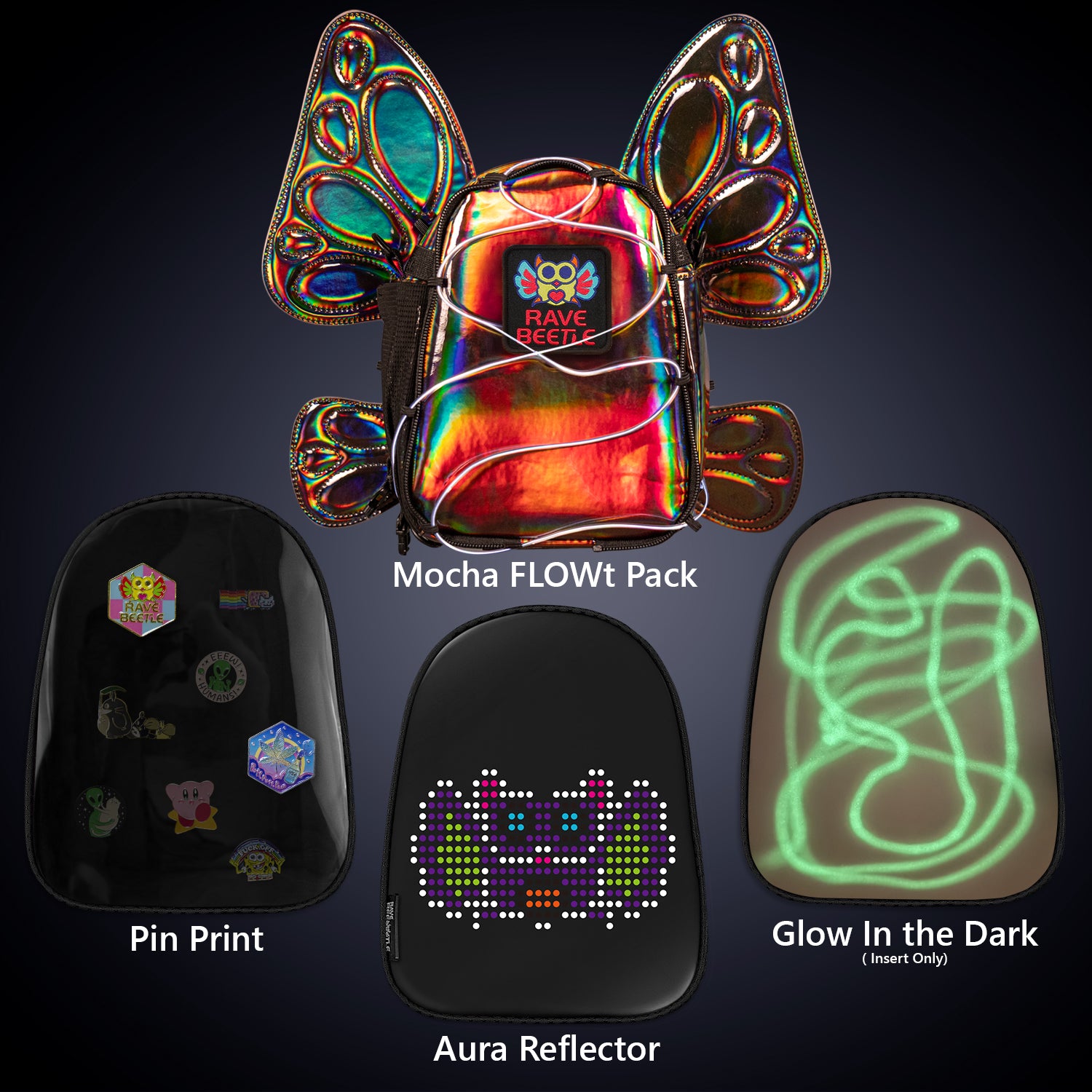 FLOWt Aura Bundle – Pin Print &amp; Glow Insert Vibe Pack