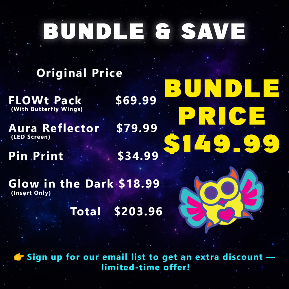 FLOWt Aura Bundle – Pin Print &amp; Glow Insert Vibe Pack