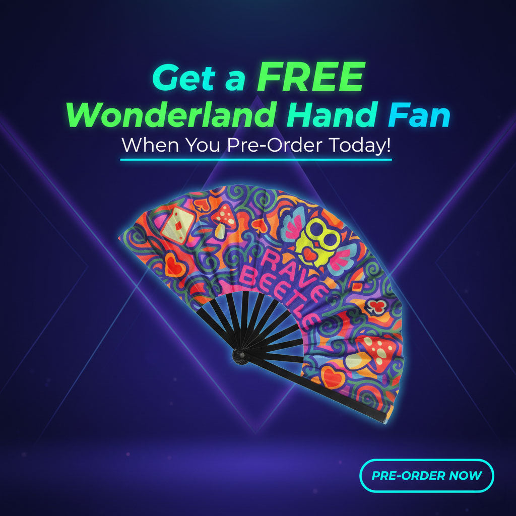 RaveBeetle Elytra LED Hydration Pack 3.0 – Festival Backpack with Water Bladder (Black)