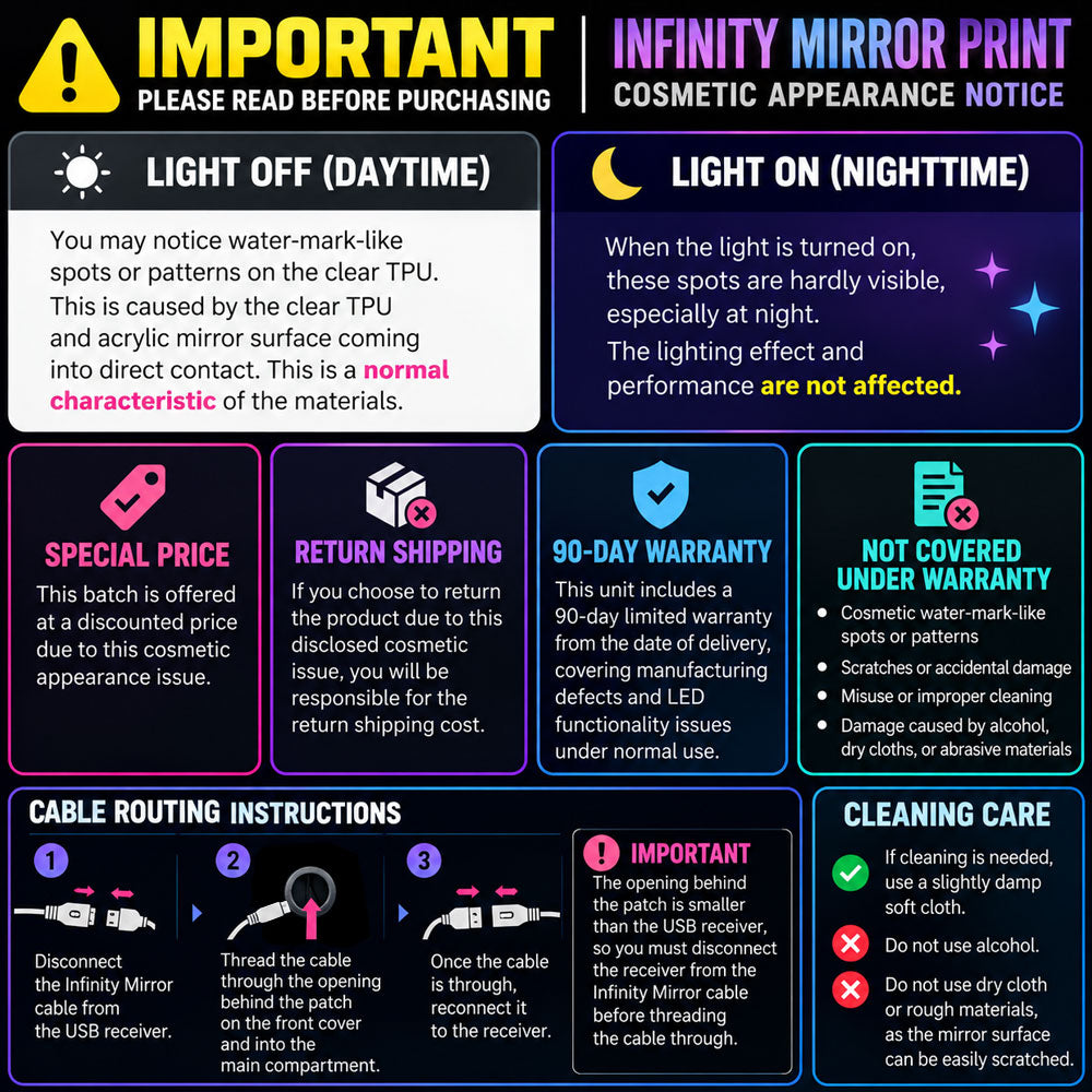 Infinity Mirror Print – Exclusively for Elytra AIR Hydro Pack