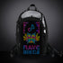 RaveBeetle Elytra Festival LED Hydration Backpack customizable light up Clear