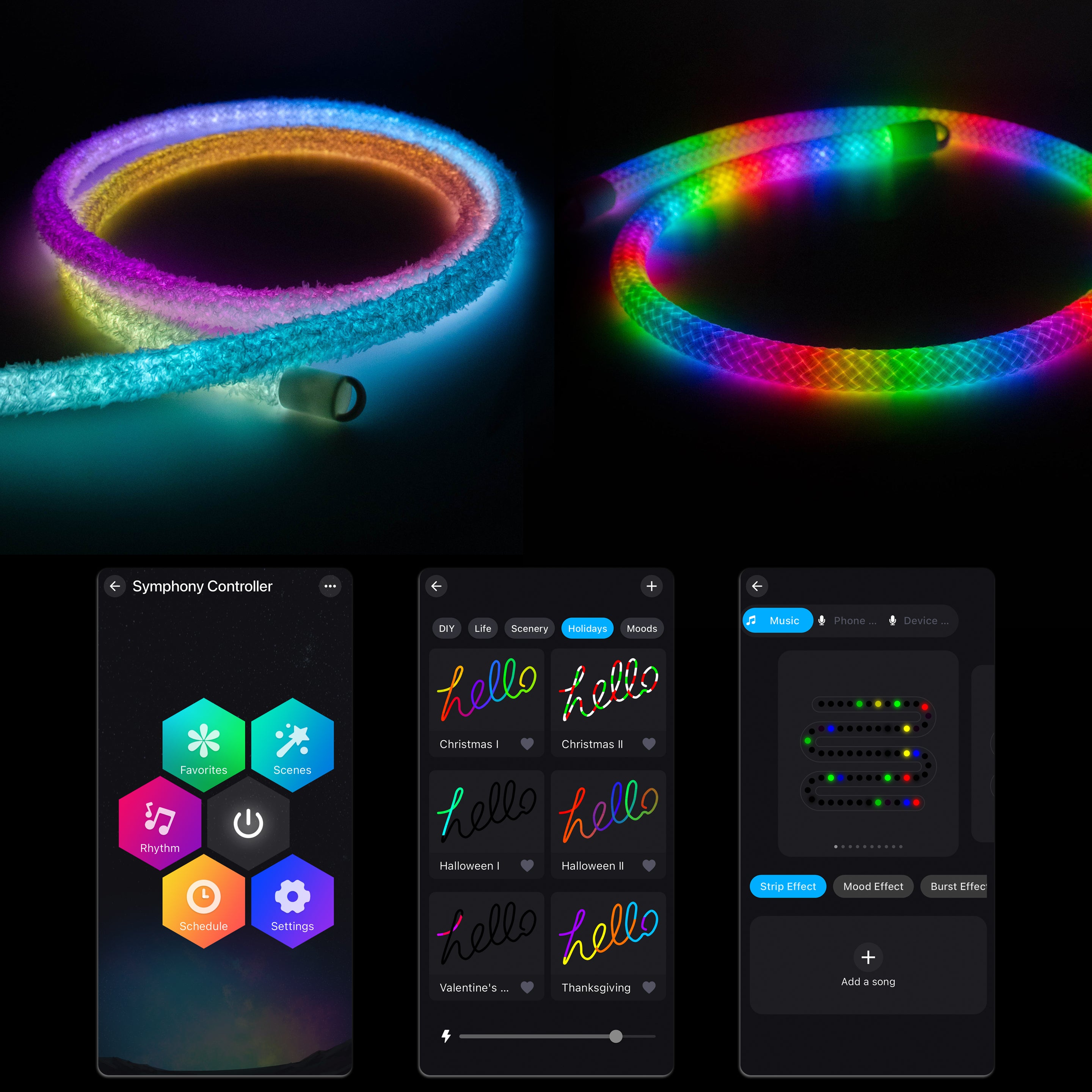 Elytra Aura Bundle – LED Screen, Pin Print, Glow in the Dark Insert &amp; Neon Rope 3.2ft Set