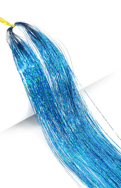 Sparking Straight Hair Tinsel Extensions