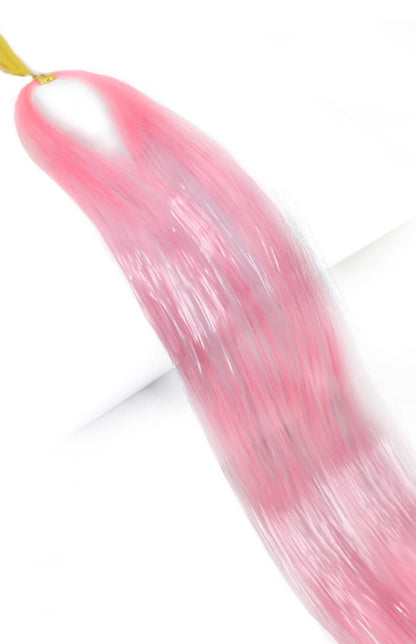  Sparking Straight Hair Tinsel Extensions