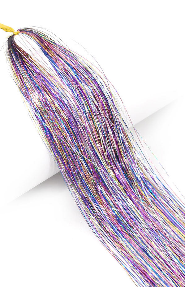  Sparking Straight Hair Tinsel Extensions