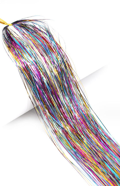  Sparking Straight Hair Tinsel Extensions