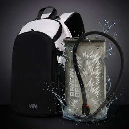 RaveBeetle Elytra Hydration Festival Backpack White