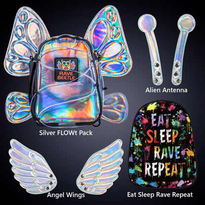 FLOWt Essential Bundle – Wings &amp; Eat Sleep Rave Repeat Vibe Print Pack