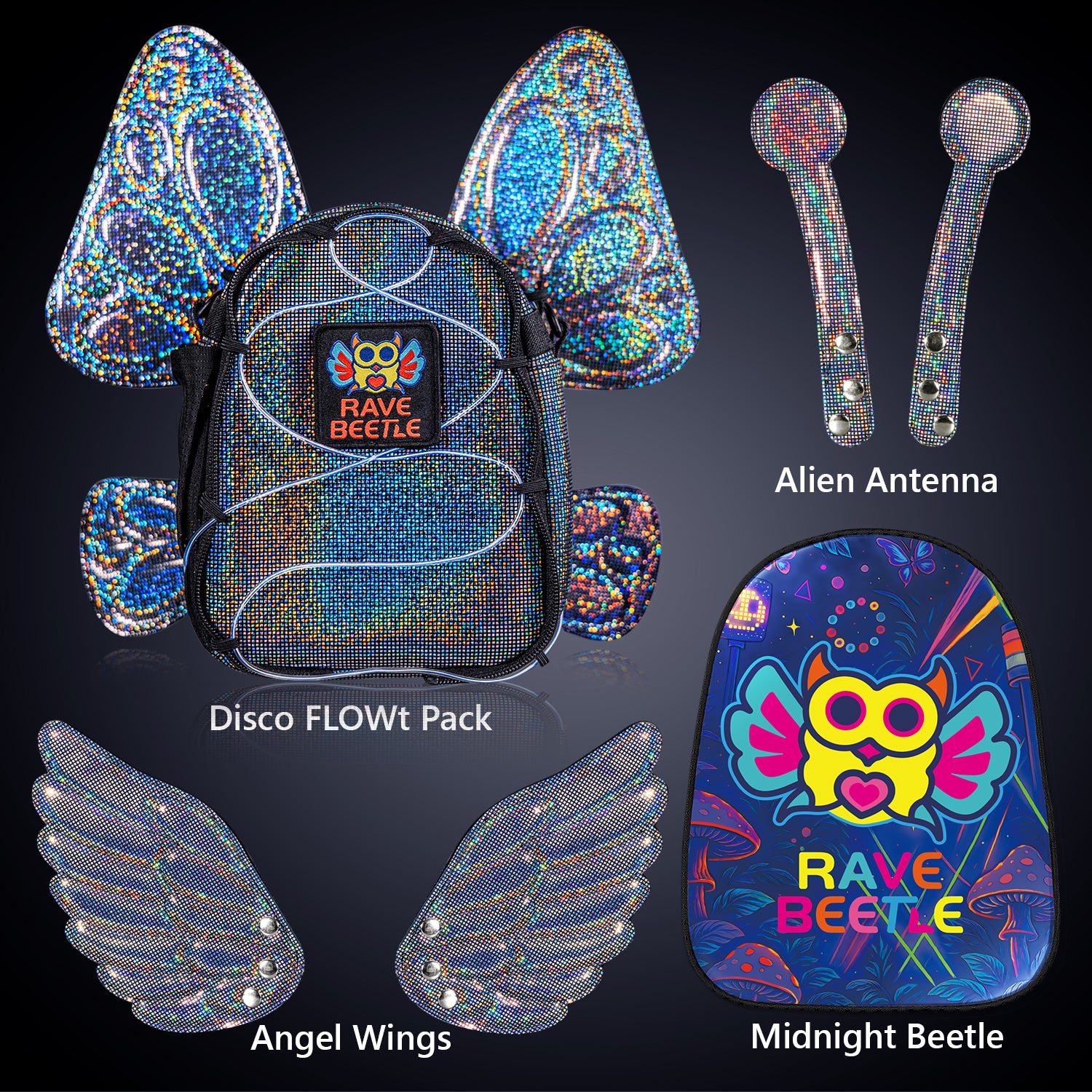FLOWt Essential Bundle – Wings &amp; Midnight Beetle Vibe Print Pack