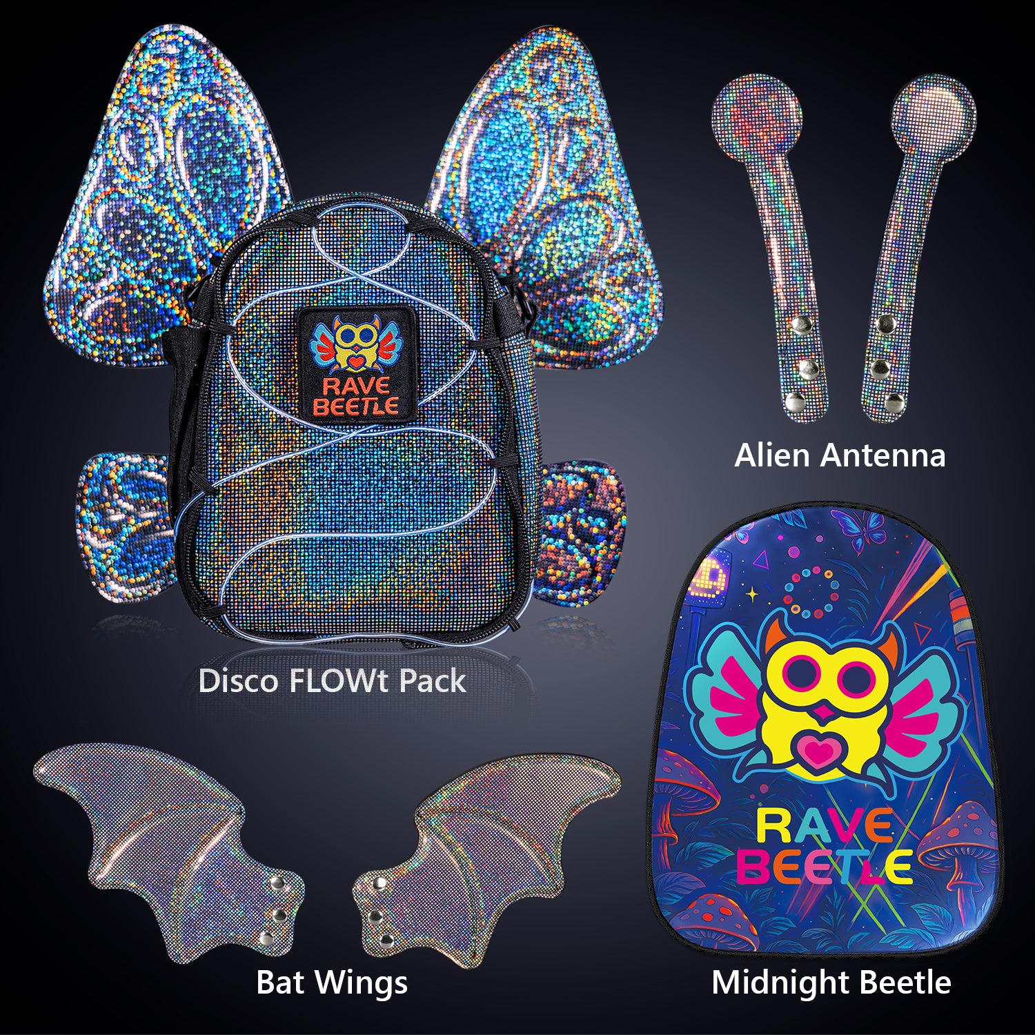 FLOWt Essential Bundle – Wings &amp; Midnight Beetle Vibe Print Pack