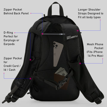 Rave Hydration Pack | Anti-Theft EDC & Festival Hydro Backpack – RaveBeetle