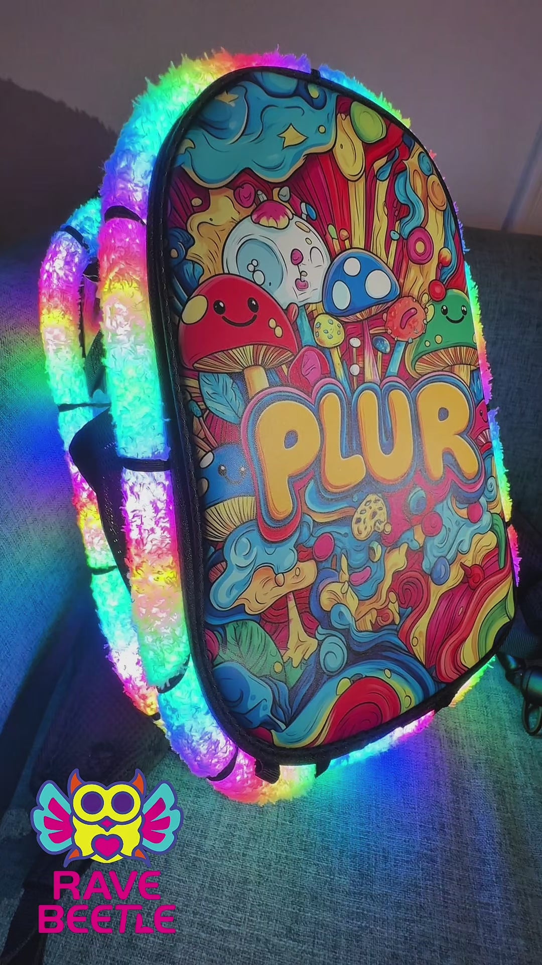 Elytra Aura Bundle – LED Screen, Pin Print, Glow in the Dark Insert &amp; Neon Rope 6.4ft Set