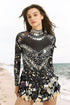 Raquel Mirror Black Dress